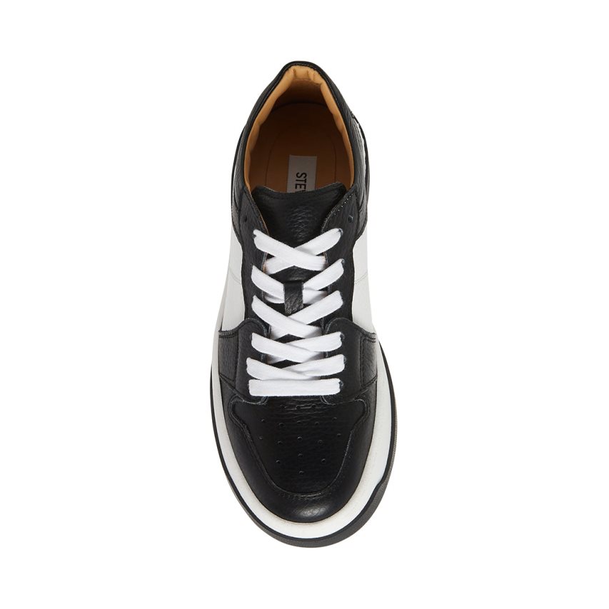 Zapatillas Steve Madden Joey Mujer Negras Blancas | ES KZ4038